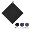 Compact Microfiber Waffle Golf Towel (40x40cm) with Heavy-Duty Carabiner | Custom Logo